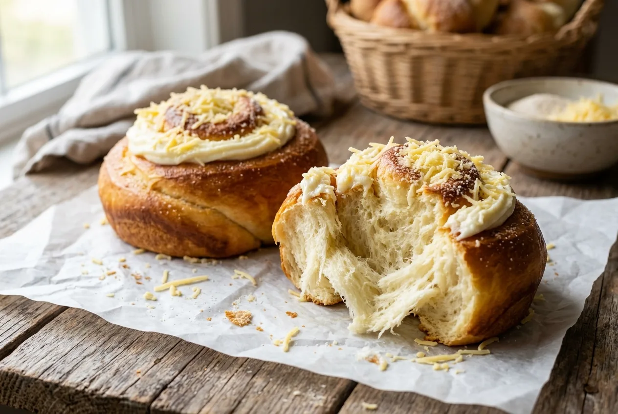 Super Soft Cream Cheese Ensaymada with Homemade Bread Improver by Bake N Roll