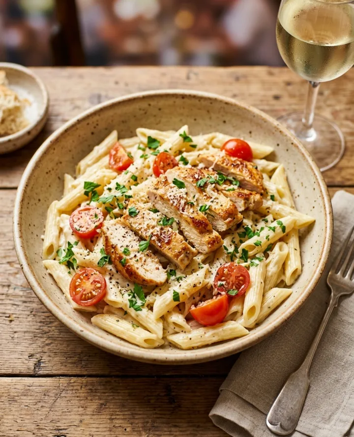 Creamy Garlic Chicken Pasta
