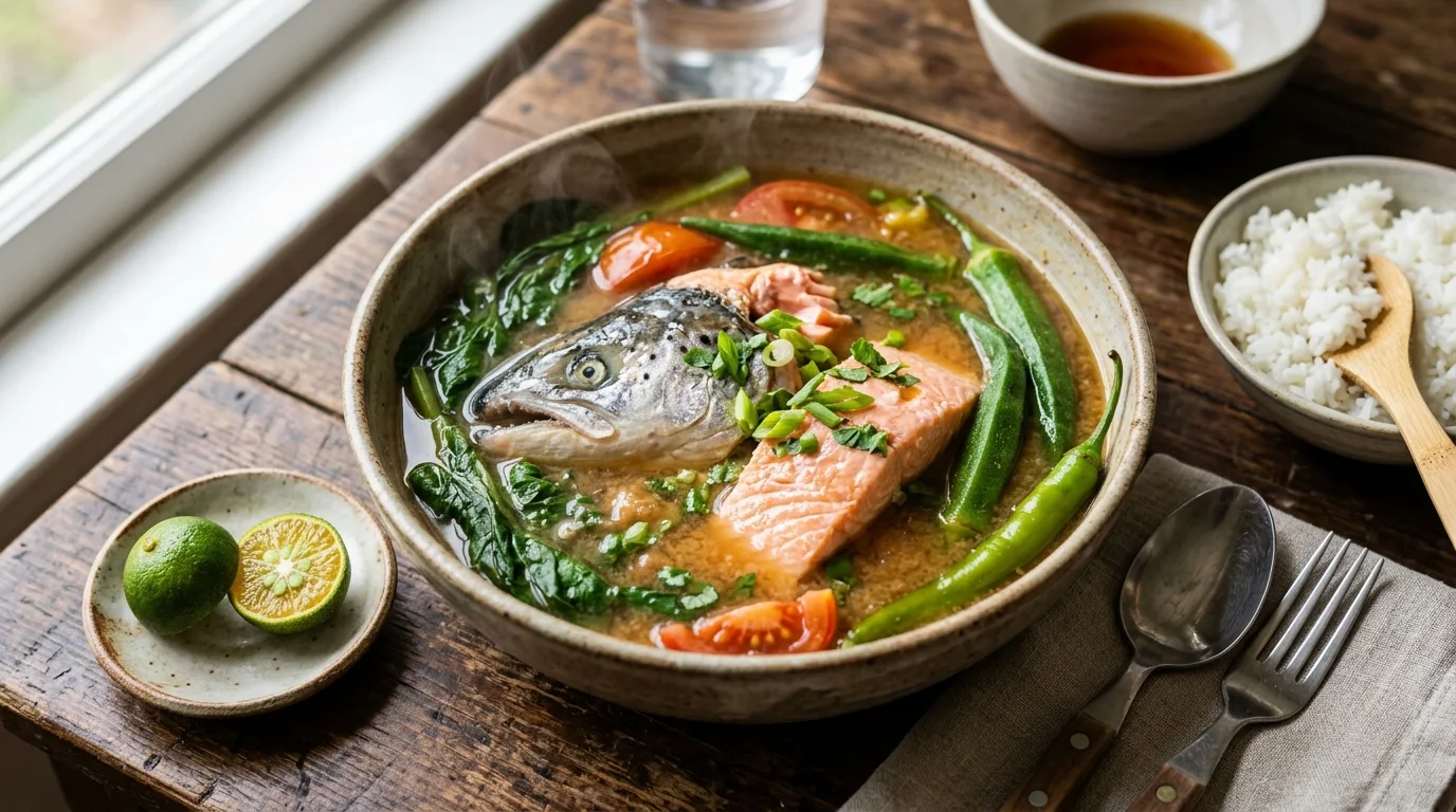 Sinigang na Salmon sa Miso